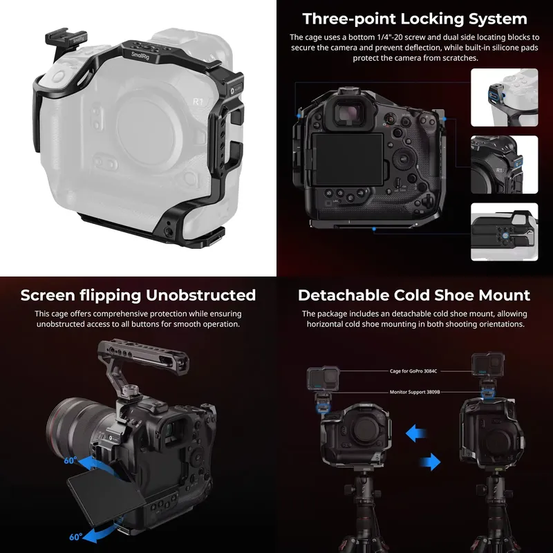 Camera Cage Baseplate - 【CHIMU HOME】R1용 탈착식 풀커버 카메라 케이지,