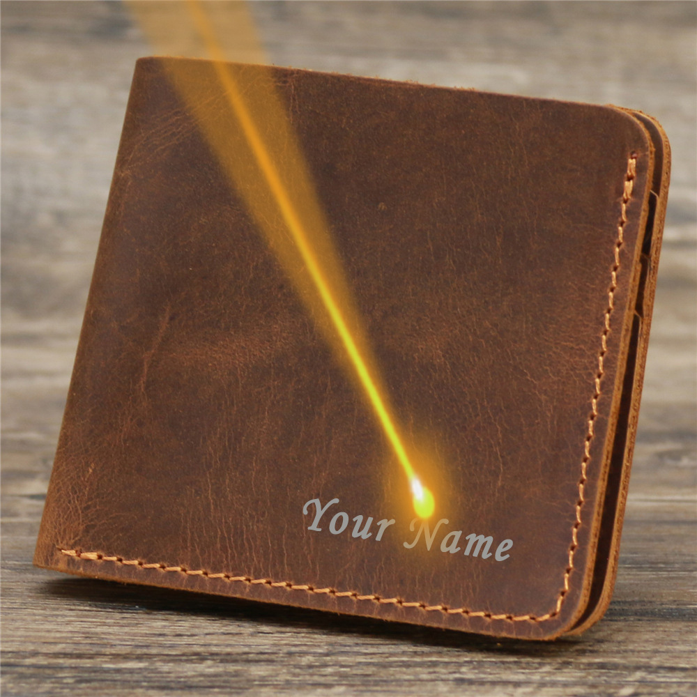 개인화된 각인 이름 정품 가죽 남성용 지갑, RFID  - Photography Names 리뷰 및 가격