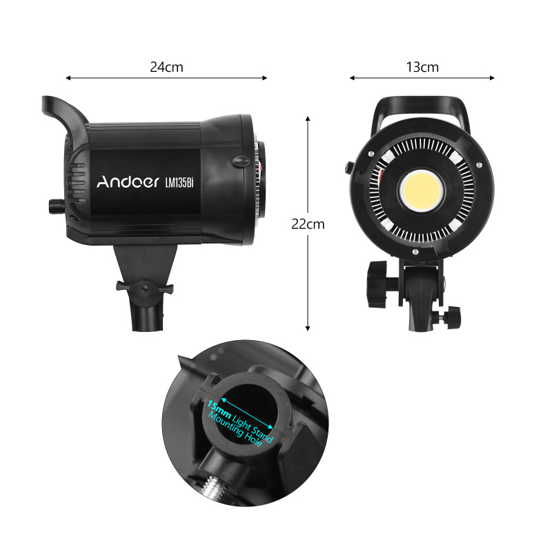 Andoer LM135Bi 휴대용 LED 사진 채우기  - Photography Treatment 리뷰 및 가격