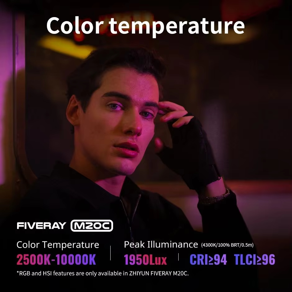 ZHIYUN FIVERAY M20C RGB M20 바이 - Photography Treatment 리뷰 및 가격