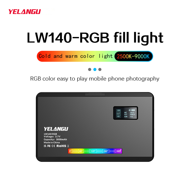 YELANGU RGB LED 비디오 라이트 W140 카 - Photography Treatment 리뷰 및 가격