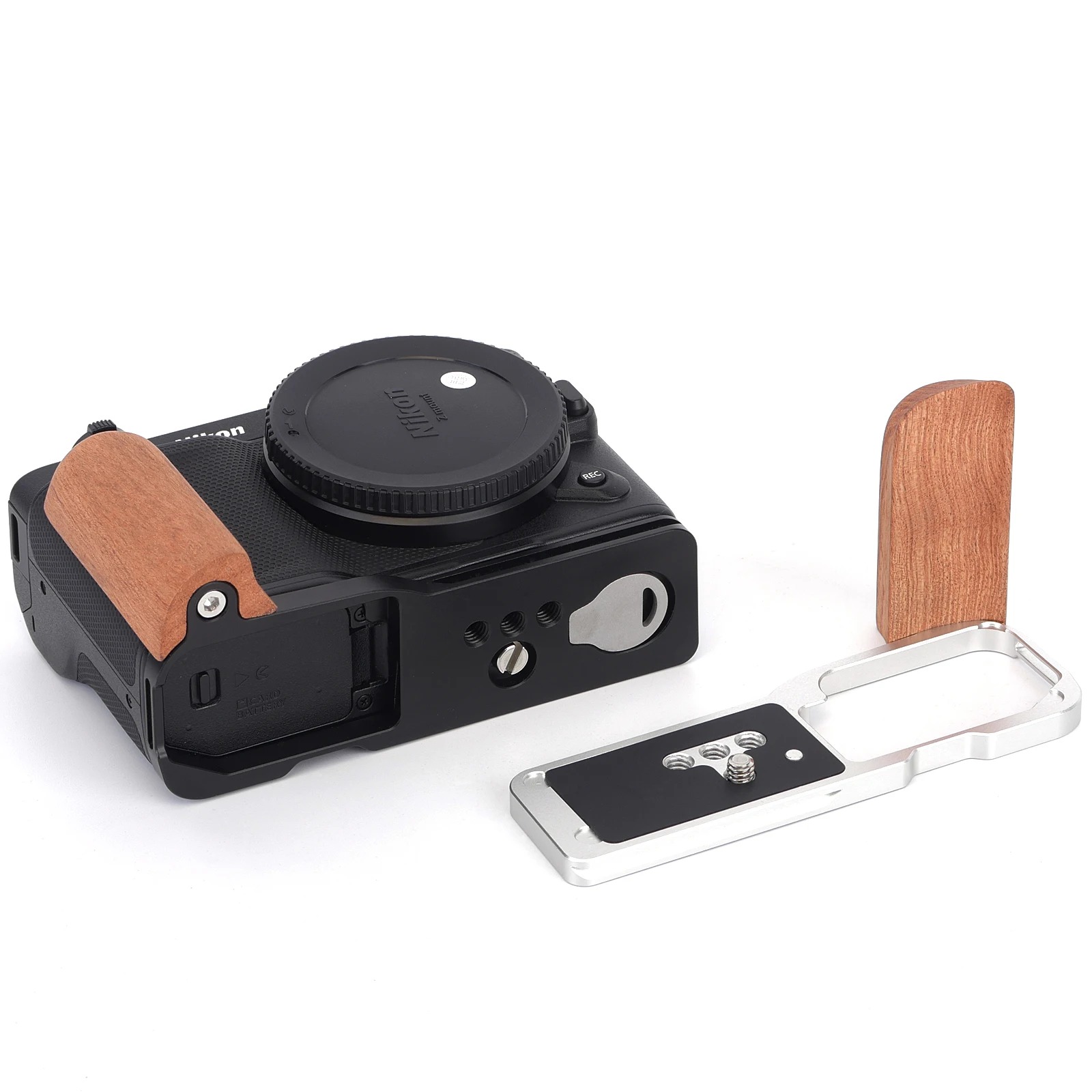 니콘 ZR 카메라용 가장 적합한 목재 손잡이 알루미늄  - Camera Cage Baseplate 리뷰 및 가격