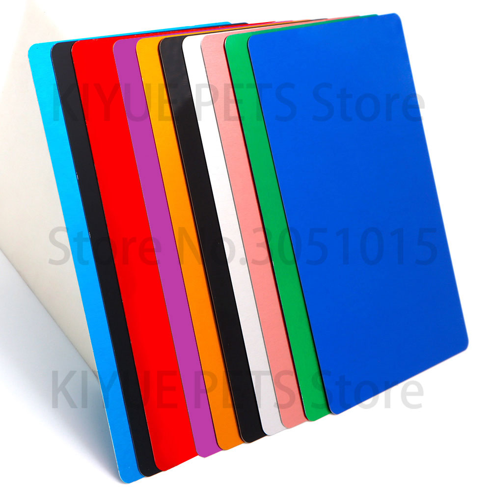 100PCS 휴대용 금속 명함 알루미늄 공백 0.2mm - Photography Logo 리뷰 및 가격