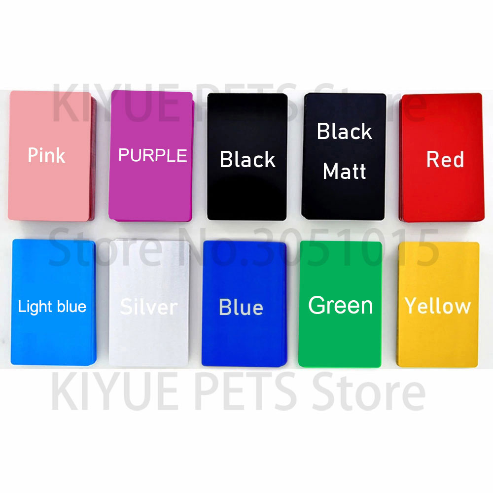 100PCS 휴대용 금속 명함 알루미늄 공백 0.2mm - Photography Logo 리뷰 및 가격