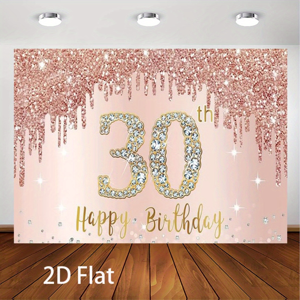 30번째 생일 배경 배너 - 로즈 골드 글리터 '해피  - Photography Logo 리뷰 및 가격