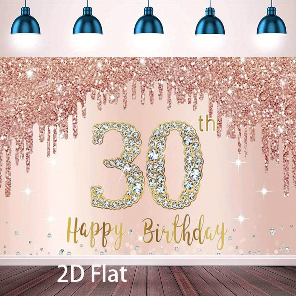 30번째 생일 배경 배너 - 로즈 골드 글리터 '해피  - Photography Logo 리뷰 및 가격